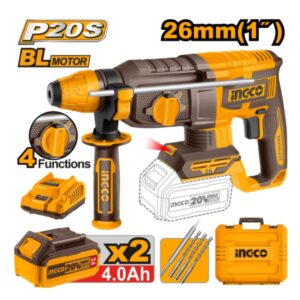 Rotomartillo Ingco CRHLI20268 20V Bl Sds Plus 4 Funciones