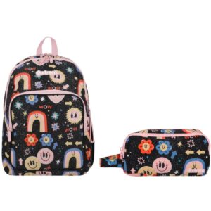 Pack Mochila + Cartuchera Black Rainbow Xtrem