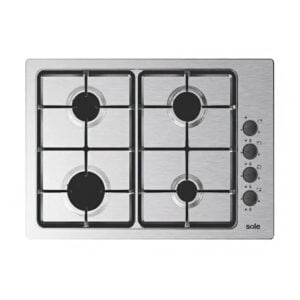 Cocina Encimera a Gas Sole 65 cm 4 Quemadores SOLCO048V2