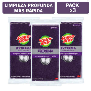 Pack X3 Esponja Scotch Brite Extrema X3