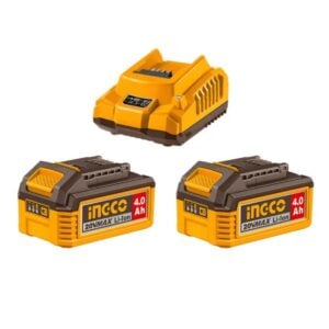 Set 2 Baterías 20V 4.0Ah + Cargador INGCO FBCPK2013