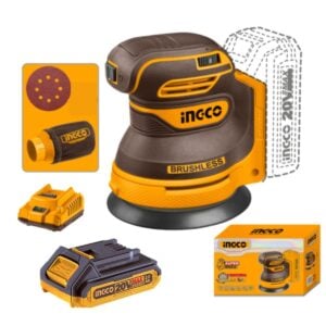 Lijadora CROSLI20021 Roto Orbital Bateria 2Ah + 5 Lijas