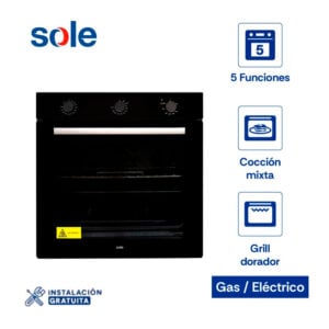 Horno Empotrable Mix Classic Sole A Gas 60cm 73L SOLHO009V3