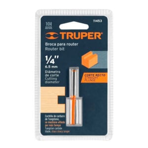 Broca recta para router 2f 1/2" BROU-R2 1/2 Truper