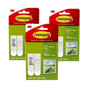 Pack X3 Tiras Command Sujetador Mediano Blanco 17201Es