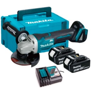 Amoladora Esmeril Makita 4 1/2” 18V BL DGA458RTJ 2 Bat 5.0Ah