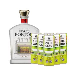 Combo Pisco Portón Quebra. 750ml + 6 Chilcano ByPortón Limón