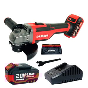 Esmeril Angular Rankor 5" 20V Bl + Batería 4 Ah RLAG20001