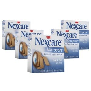 Pack X5 Micropore Nexcare Color Piel Caja 12Mm