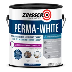 Pintura Perma White Rust Oleum interior Satin Blanco 946ml