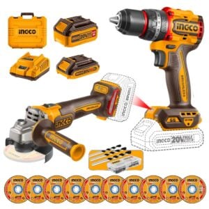 Taladro Percutor 60Nm + Amoladora 4 1/2 Ckli20273 Ingco