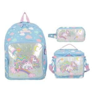 Pack Mochila + Lonchera + Cartuchera Multicolor Unicor Xtrem