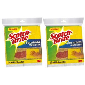 Pack X2 Paño Scotch Brite Secatodo X14
