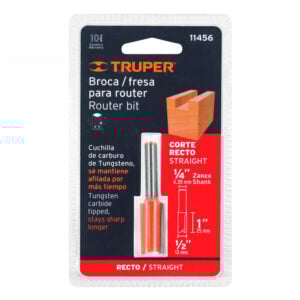 Broca recta para router 2f 1/2" BROU-R2 1/2 Truper