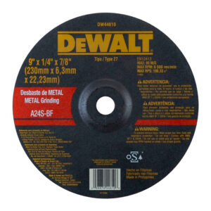DISCO DESBASTE 9" X 1/4" DEWALT DW44610