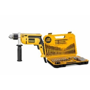 Taladro Percutor 1/2" 650W + Set 100 Pzs Dewalt