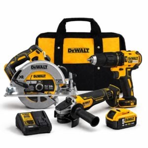 Taladro 1 /2" + Esmeril 4 1/2" + Sierra 7 1/4" XR Dewalt