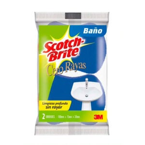 Esponja Scotch Brite Cero Rayas Baño X2