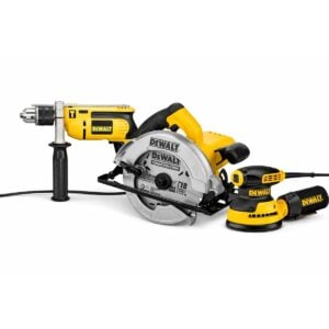 Sierra 7 1/4" + Taladro 1/2" + Lijadora 5" Dewalt