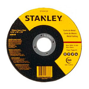Disco de corte 4 1/2 x 1/8 x 7/8 Stanley STA0410F