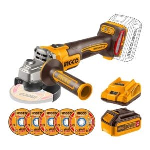 Amoladora Angular INGCO 4 1/2" 20V 900W BL + Bat CAGLI261521