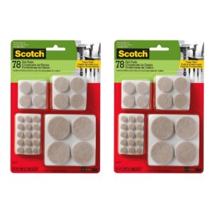 Pack X2 Fieltros Scotch Circulares Beige X78