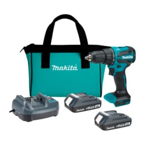 Taladro Percutor Makita 1/2" 18V 2Vel 2Ah +Maletin DHP490WVEX