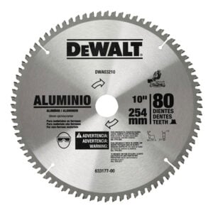 Disco Sierra 10" Dewalt 80 Dientes DWA03210