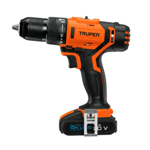 Taladro percutor 1/2" inalámbrico 20 V batería ion litio 220 V Truper