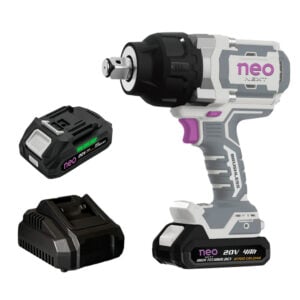 Llave de Impacto BL 20V 1600 Nm + 2 Bat 4H + CARG + Maleta NEO