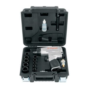Kit de llave de impacto 1/2" con estuche plástico Truper