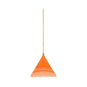 Escoba plástica rígida para jardín 26 dientes mango 48" EP-26R