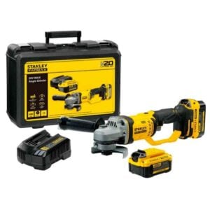 Amoladora 4 1/2" 20V FatMax + Baterias Stanley SCG400M2K-B2