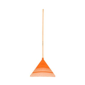 Escoba plástica rígida para jardín 22 dientes mango 48" EP-22R