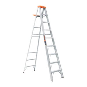 Escalera de tijera tipo ll 8 peldaños y bandeja Truper