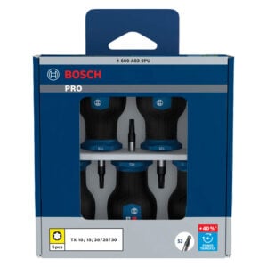 Juego Destornillador PRO Bosch Corto TX x 5 pz 1600A039PU