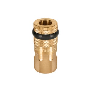 Acople de latón cuerda 1/4 NPT hembra Truper